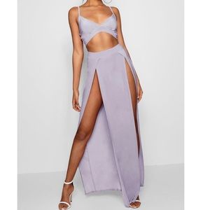 Paige Slinky Bralet and Split Maxi Skirt Co-Ord